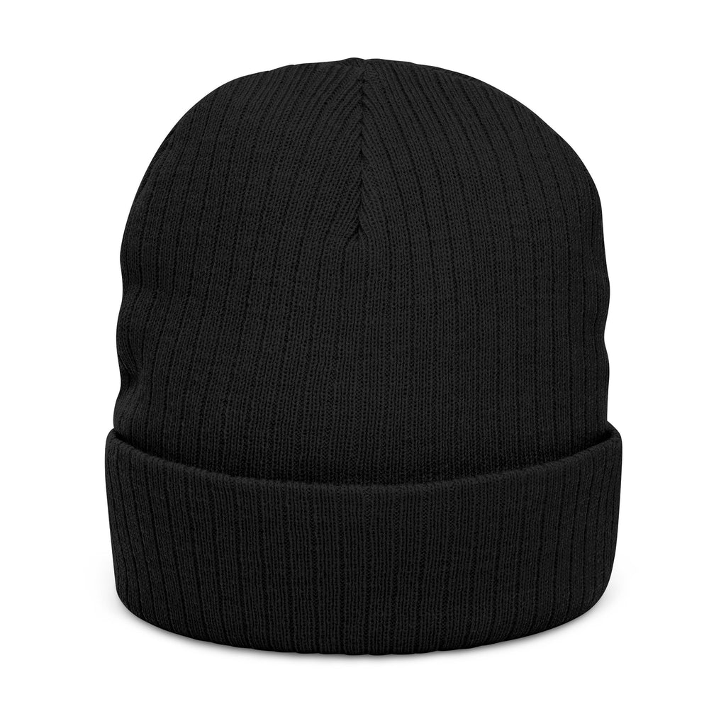 Embroidered 'TOESNOHEDI' Ribbed Knit Beanie — Cozy Novelty Winter Hat
