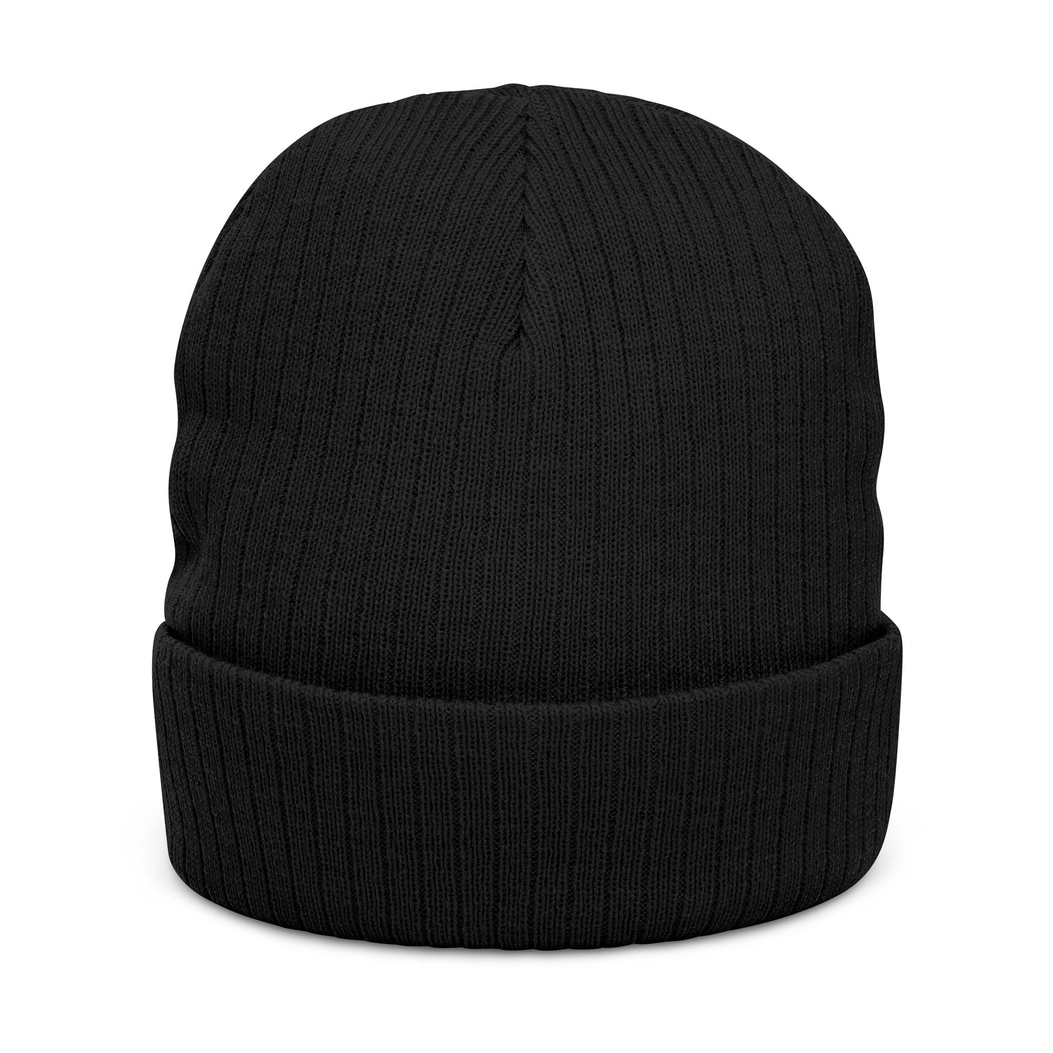 Embroidered 'TOESNOHEDI' Ribbed Knit Beanie — Cozy Novelty Winter Hat